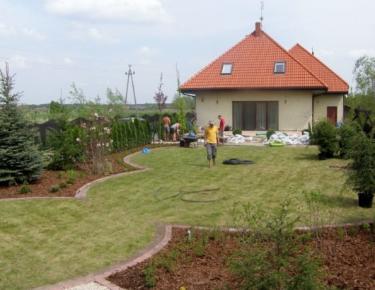 Taki duży trawnik, to idealny wybieg dla piesków